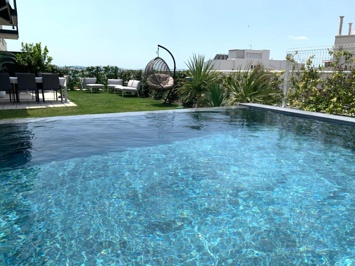 New Luxury Apartment With Private Heated Pool And Amazing Terrace With Seaview Split Eksteriør bilde
