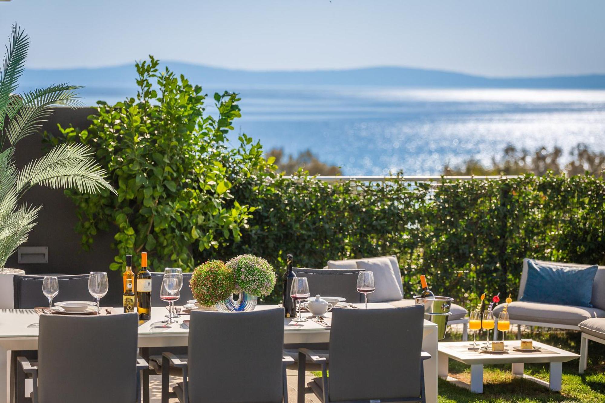 New Luxury Apartment With Private Heated Pool And Amazing Terrace With Seaview Split Eksteriør bilde