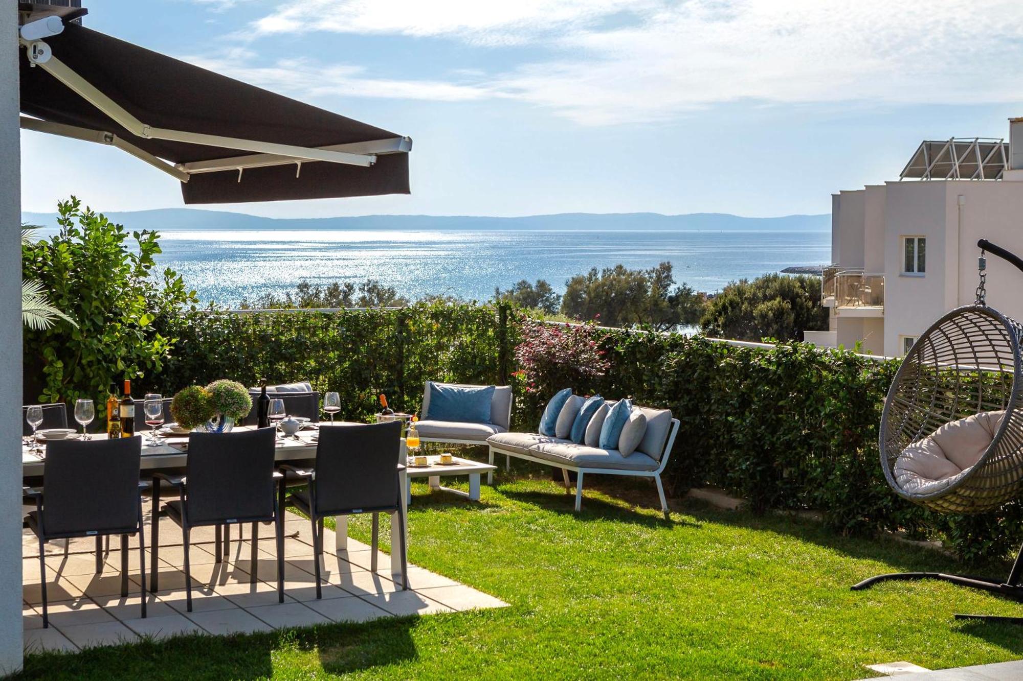 New Luxury Apartment With Private Heated Pool And Amazing Terrace With Seaview Split Eksteriør bilde